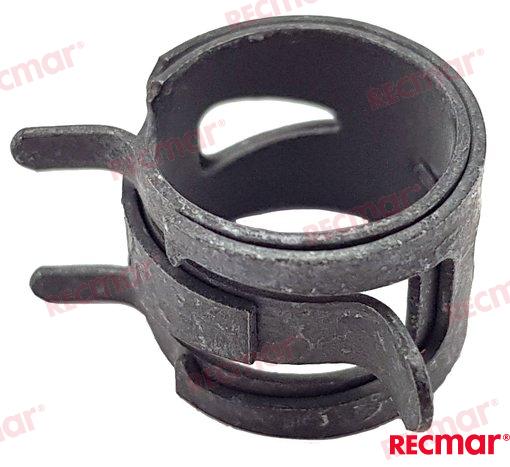 Tensioners for fuel splashes 8mm hose OEM: Suzuki: 09401-11425, 09401-11425-000, 17822-90J00; Yamaha: 90465-11M59, 9046511M59