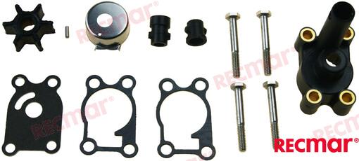 Complete Water Pump Repair Kit 4, 4.5, 5, 6, 7.5, 8 HP (1980+) 2-Stroke and 4-Stroke OEM: OMC: 0396644, 396644