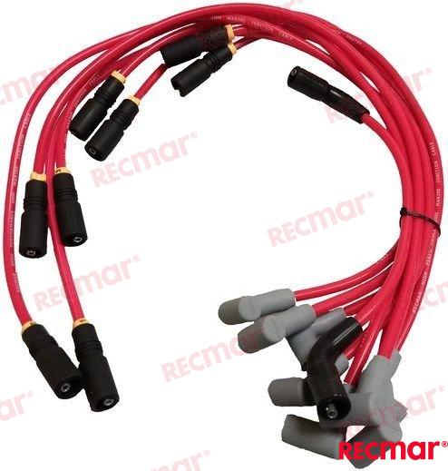 Spark plug wire set Mercruiser 5.0L / 5.7L MPI V8 (2002+) and Volvo Penta V8 5.0L-5.7L MPI
