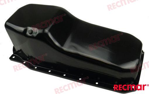 Oil pan GM 350 From 86 OEM: Mercruiser: 13840A1, 805930A1; Volvo: 3852686, 3857778, 3859008, 855826, 855897, 856437; OMC: 0988222