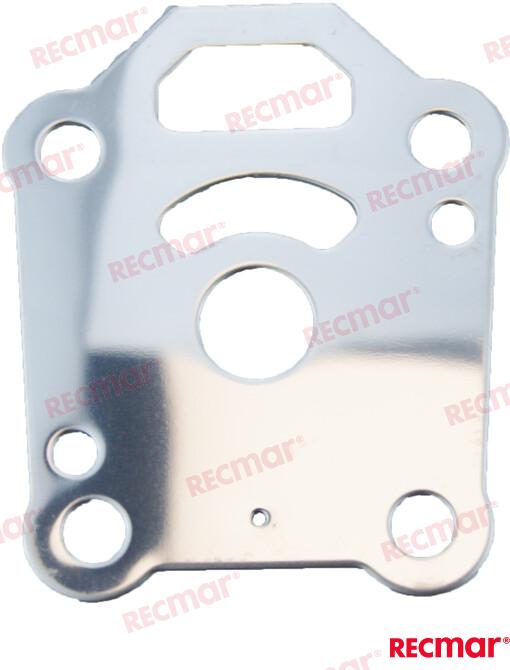 Water pump base plate OEM: Mercruiser: 16159, 16159A03, 8M0155395; OMC: 5040182, 5040224, 5041691; Tohatsu: 369-65025-0, 369650250M