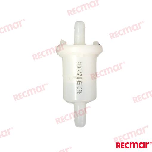 Fuel filter for OEM: Parsun: F20-00005300EFI, F20-03000500EFI; Honda: 16910-ZV4-005, 16910-ZV4-015; Tohatsu: HZV416910015