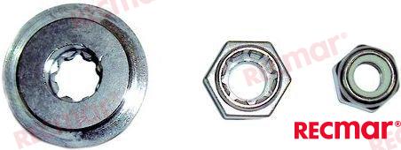 Dzenskrūves paplāksnis ar uzgriežņiem Mercury 6-15Hp 2T