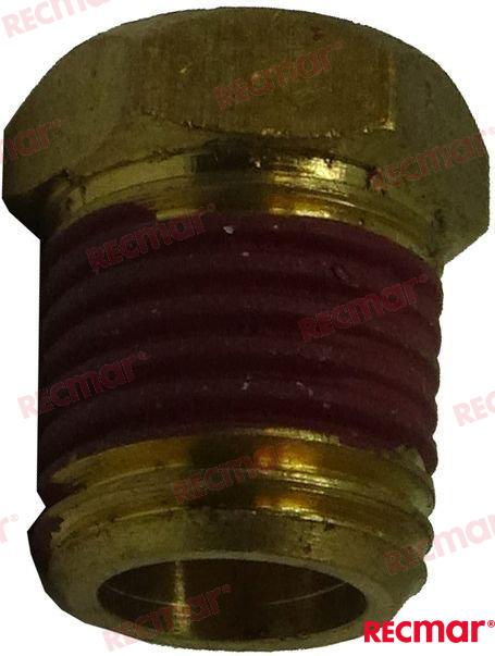 Pipe plug 1/4 - 18 NPT OEM: Mercruiser: 22-36382, 35167, 36382, 91-36392; OMC: 0509500