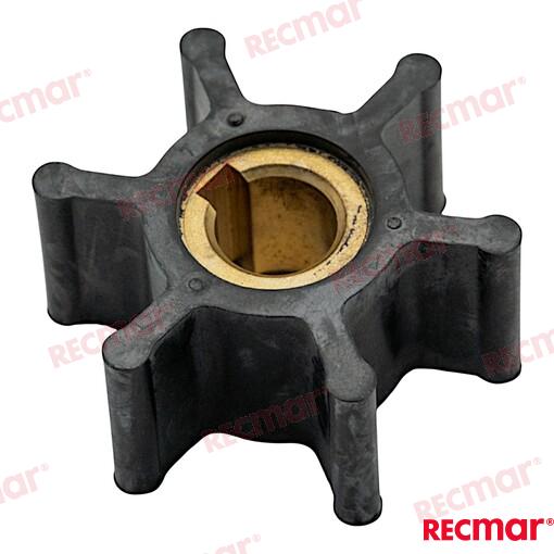 Water pump rotor OEM: Yanmar: 124223-42091, 124223-42092, 128296-42070, 128620-42200, 128620-42201; OMC: 229955, 250872; Vetus: IMP00101