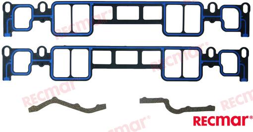 Intake manifold gasket - Mercruiser/Volvo Penta V8 5,0- 5,7 Vortec OEM: Mercruiser: 27-807473A1, 807473A1; Volvo: 3856394, 3857662