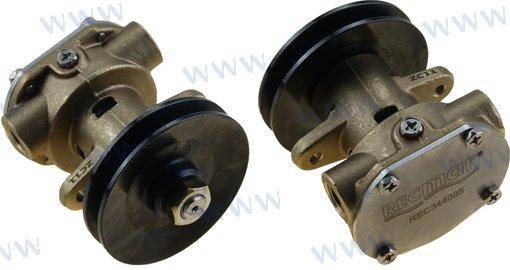 water pump with pulley