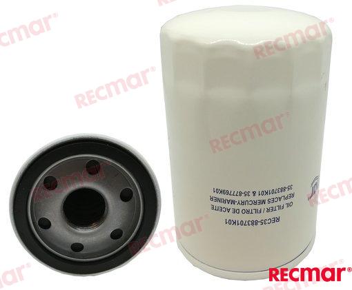 Oil filter VERADO 200 225 250 275 OEM: Mercruiser: 35-877769K01, 35-877769Q01, 35-883701K01, 877769K01, 877769Q01, 883701K01