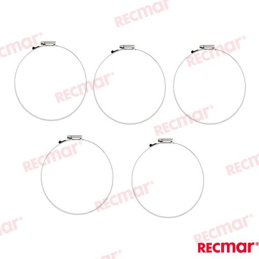 Hose Clamp AISI316 130-150 W5 (5 pcs)