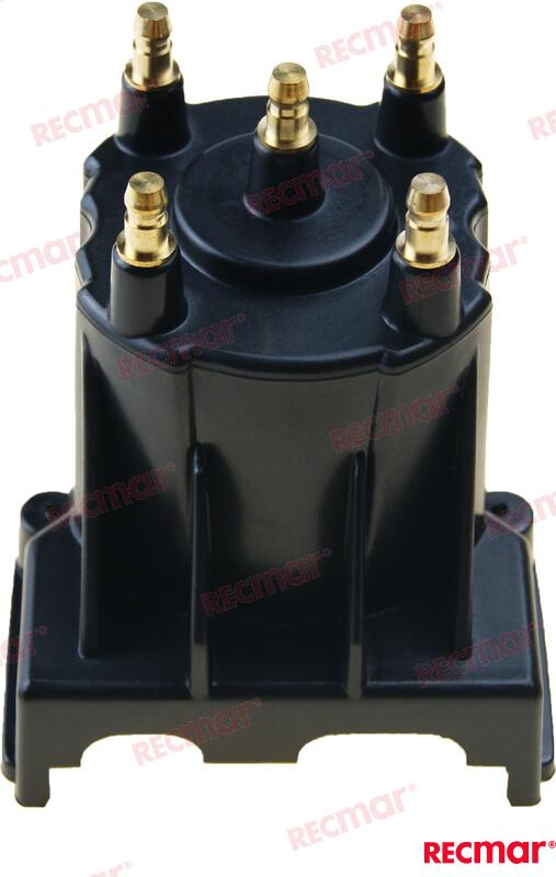 Distributor Cap GM181 RX 3.0L Delco OEM: Mercruiser: 3854260, 811635T, 811635T3; Volvo: 3854260; OMC: 0769569, 0986643, 3854260