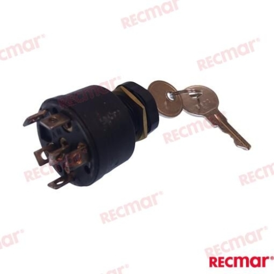 Ignition key 6T-3POS OEM: Mercruiser: 88107, 88107A5; OMC: 0509449