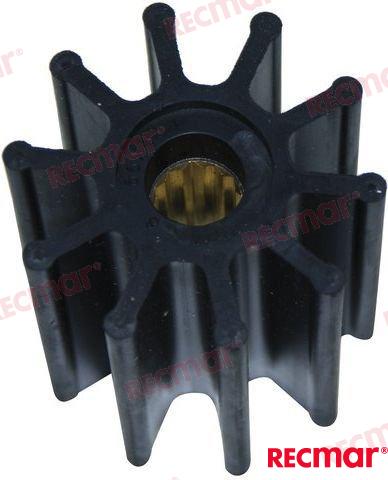 Water pump impeller for OEM: Mercruiser: 47-809866T, 47-831311350, 809866, 809866T; Jabsco: 31130-0061-P