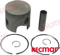 Piston with rings for OEM: OMC: 0396583, 0778444, 5006666