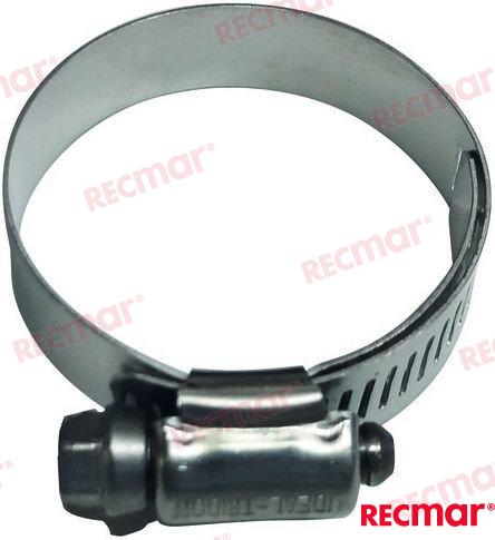 Gearshift Corrugated Clamp, OEM: Mercruiser: 31766, 54-815504320, 54-8M0204716, 815504320, 8M0204716; Volvo: 3853786; OMC: 0980577, 3853786