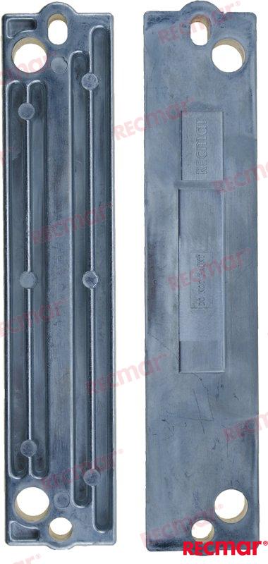 Aluminium Anode OEM: Mercruiser: 823912002, 8239121; OMC: 0769528, 5030907, 5034522, 5034616; Suzuki: 55320-94900; Tohatsu: 3C7-60218-2