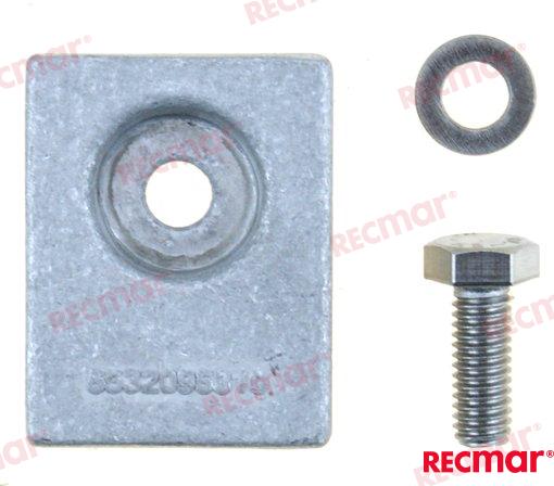 Aluminium Anode OEM: OMC: 0769633, 5030265, 5035786; Suzuki: 55320-95310, 55320-95311, 55320-95311-000, 55321-93J00, 55321-93J01