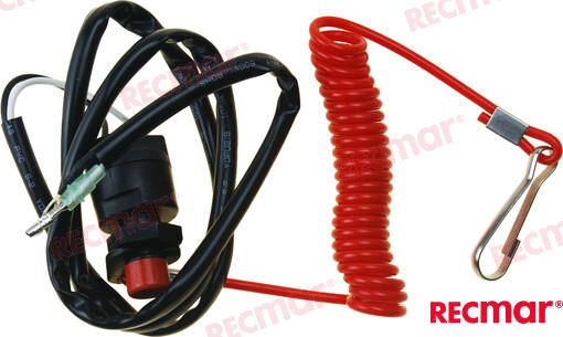 Safety switch OEM: Mercruiser: 87-97757M, 94537M, 97757M, 99050M; Parsun: T15-01020003, T15-0102003; Yamaha: 63V-82575-00, 63V-82575-00-00