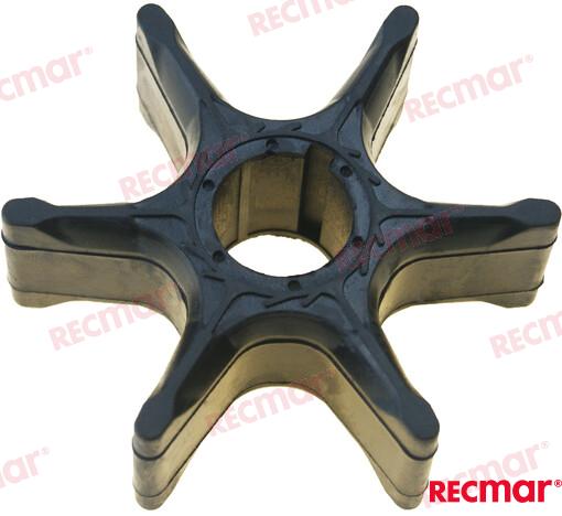Water pump impeller for OEM: Mercruiser: 47-888689, 804003, 879126, 888689; Suzuki: F115-04000011; Yamaha: 6E5-44352-00, 6E5-44352-01