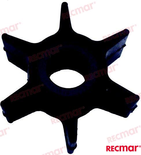 Water pump impeller - (20D, 25N) OEM: Mercruiser: 47-8M6010333, 879128; Yamaha: 6L2-44352-00, 6L2-44352-00-00, 6L24435200, 6L2443520000