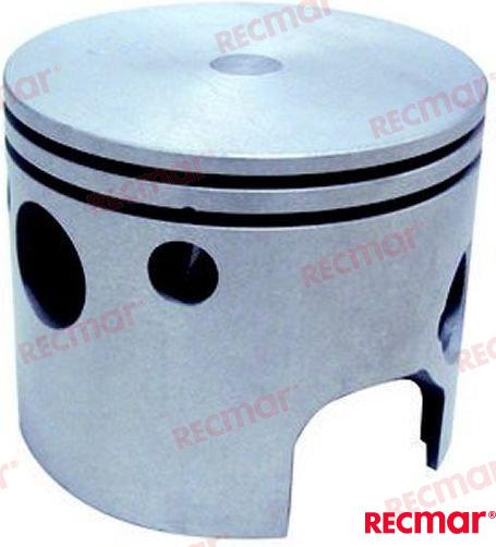 Piston with rings OEM: Mercruiser: 766-8667T41, 8666T41, 8667A41, 8667T41; OMC: 0509429