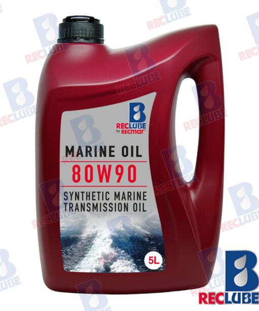 Synthetic gear oil 80W90 5 Liters, 1141638; 3809445; 990A0-01E80-05Q - Fits Alpha, Bravo, Cobra reducers