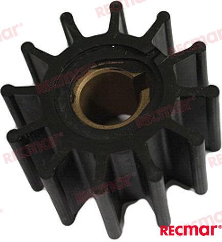 Water pump impeller C12 for Volvo penta OEM: Volvo: 21951350, 835182, 875575; Jabsco: 4568-0001-P