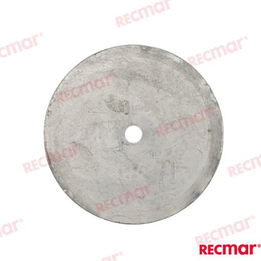 Rudder Anode Ø125mm Aluminium