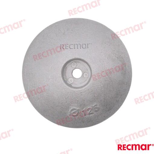 Rudder Anode Ø125mm Aluminium