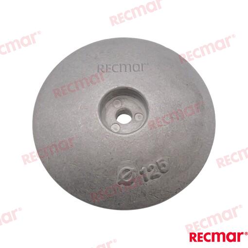 Rudder Anode Ø125mm Aluminium