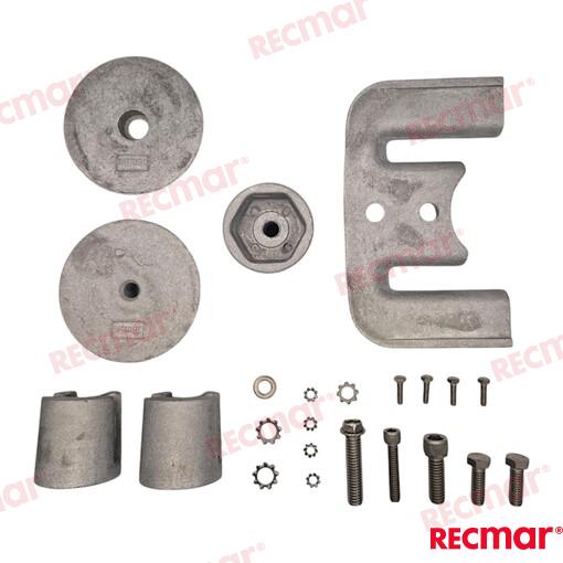Anodu komplekts BRAVO 3 Magnija OEM: Mercruiser: 888761K02, 888761Q02, 888761Q04, 97-888761K02, 97-888761Q04