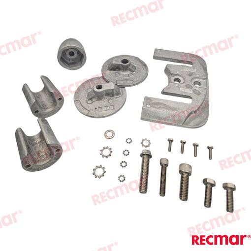 Anodu komplekts BRAVO 3 Magnija OEM: Mercruiser: 888761K02, 888761Q02, 888761Q04, 97-888761K02, 97-888761Q04