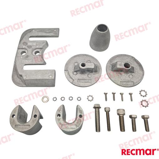 Anodu komplekts BRAVO 3 Magnija OEM: Mercruiser: 888761K02, 888761Q02, 888761Q04, 97-888761K02, 97-888761Q04