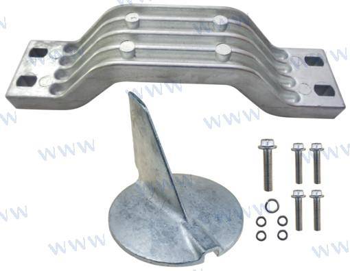 kit anodes Aluminium yamaha 200-250 Hp