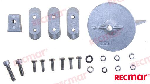 Alumīnija anodi OEM: Mercruiser: 8M6007993 - priekš Yamaha , Selva F40 F50 F60