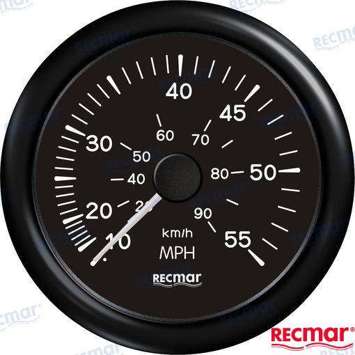 speedometer 0/55 mph black