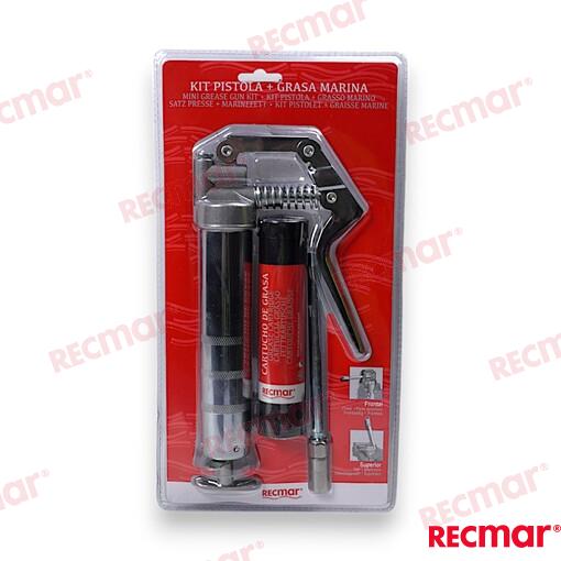 Eļļošanas pistole ar kārtridžu - laivas dzinēja kustīgo savienojumu eļļošanai