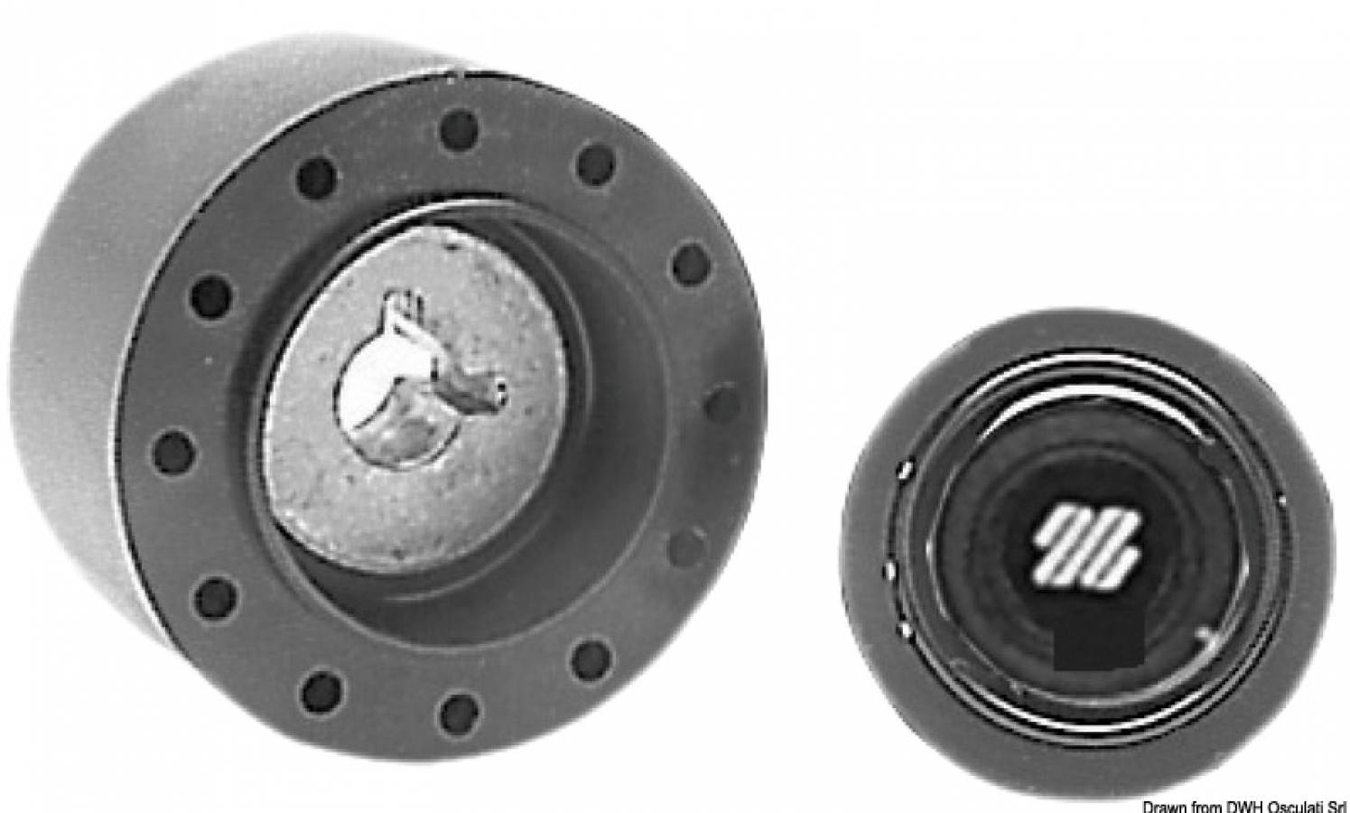 Transition of the reducer to the steering wheel of the car