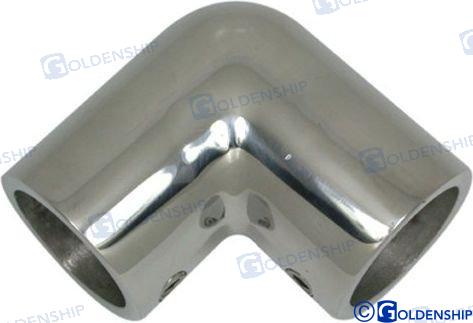 rail connection elbow 90º Ø7/8" Made of stainless steel AISI-316
