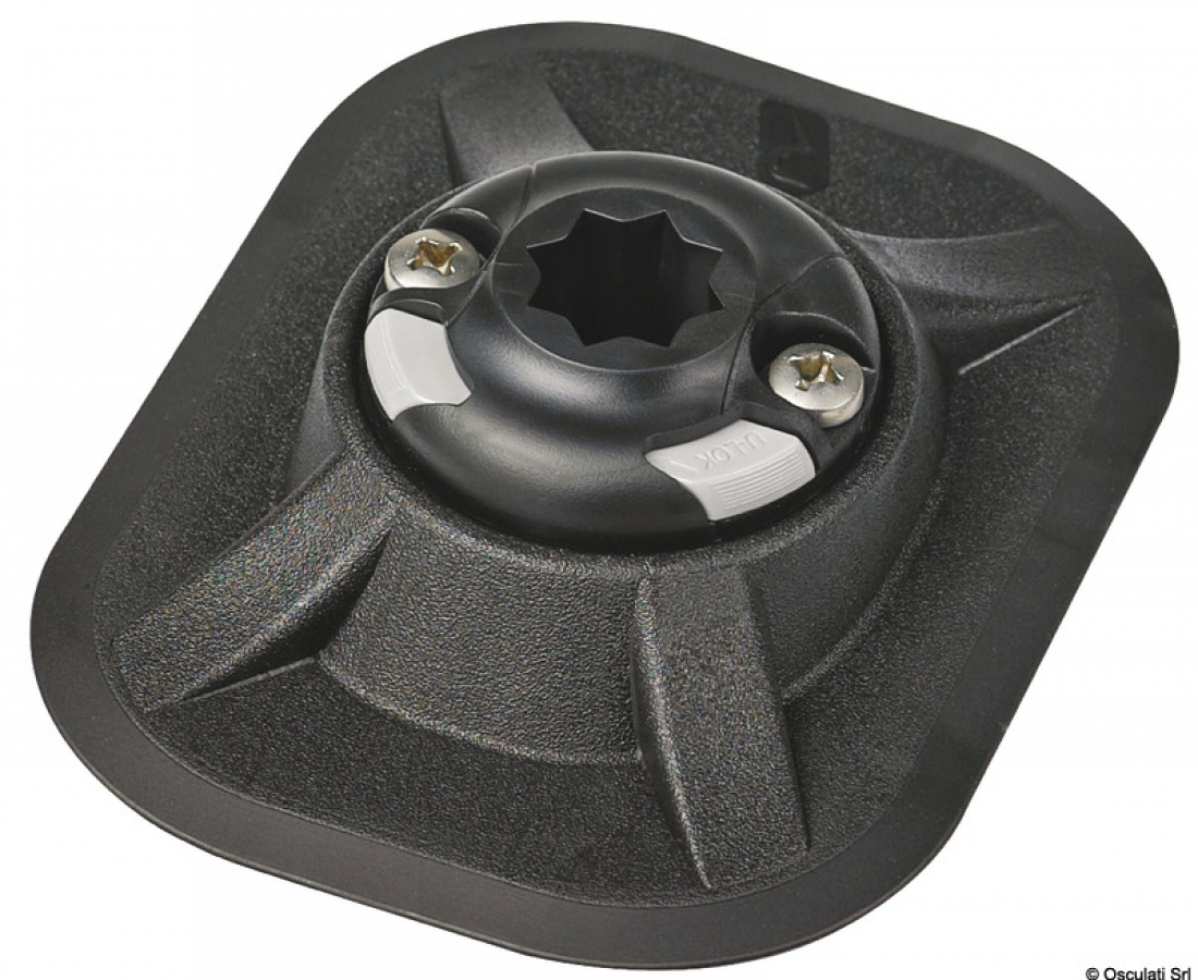 RIBPort adhesive base black 154.5 mm x 117 mm RAILBLAZA 03-4064-11