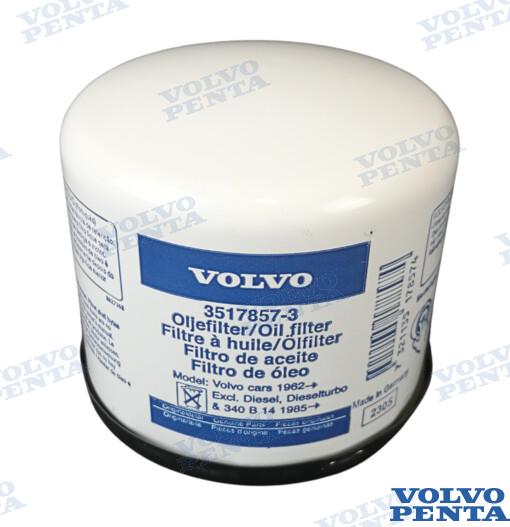Oil filter OEM: Volvo: 1266286, 3517857, 418432, 430143; Mercruiser: 803470, 803470Q