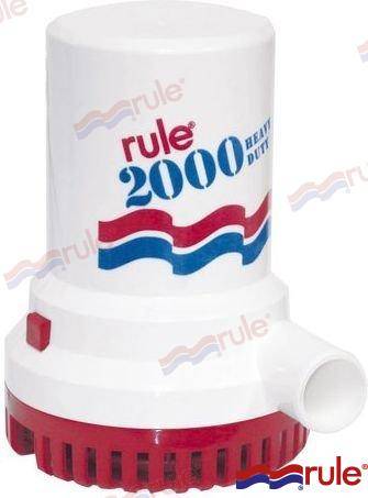 RULE bilge pump 2000gph 12v 8.4 a