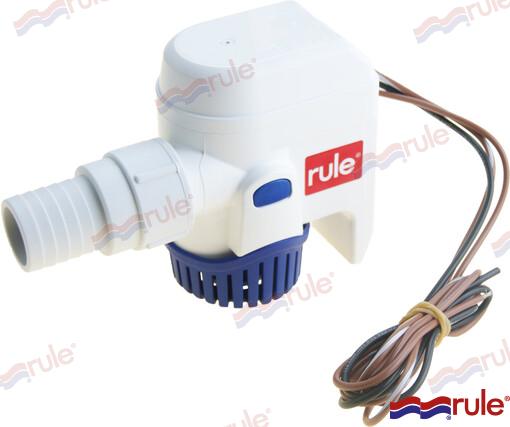 Sūknis RULE 1100 GPH 70l/min 12V(3.3A) Ø29mm RM1100B