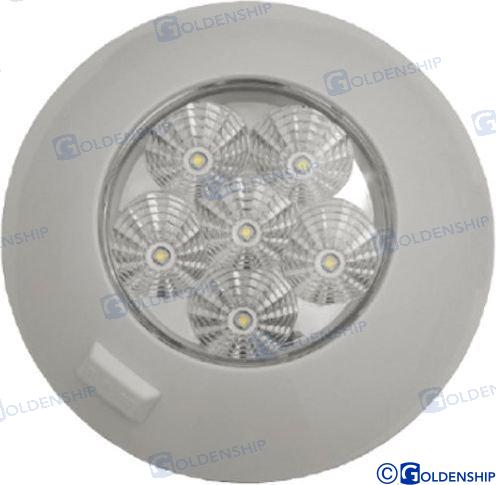 Led light 6w 12-28V white IP67 600Lumen