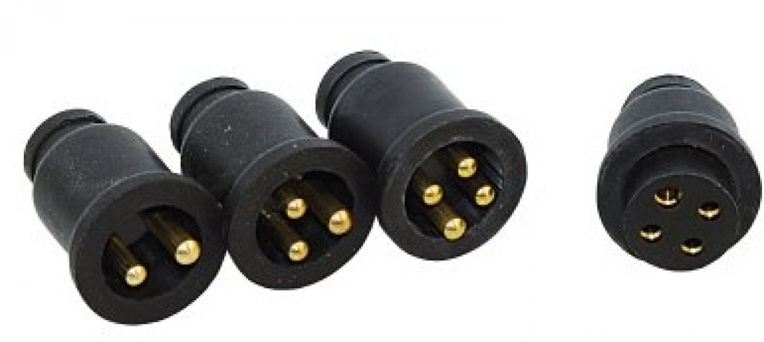 Разъем для кабеля M+F 12В 10А 3 контакта