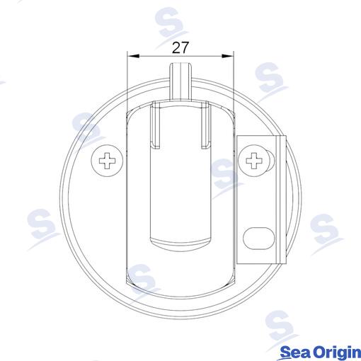 Lūkas aizvars Mini 44mm AISI316