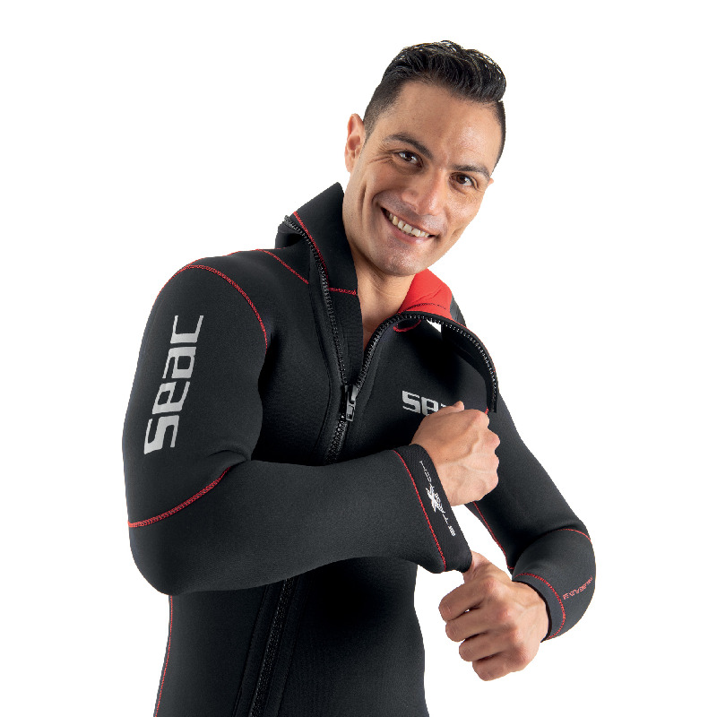 Wetsuit SEAC Privilege Flex Jacket+Jong J Man - 5mm thick - Size L - Class C (16-24 temperature)