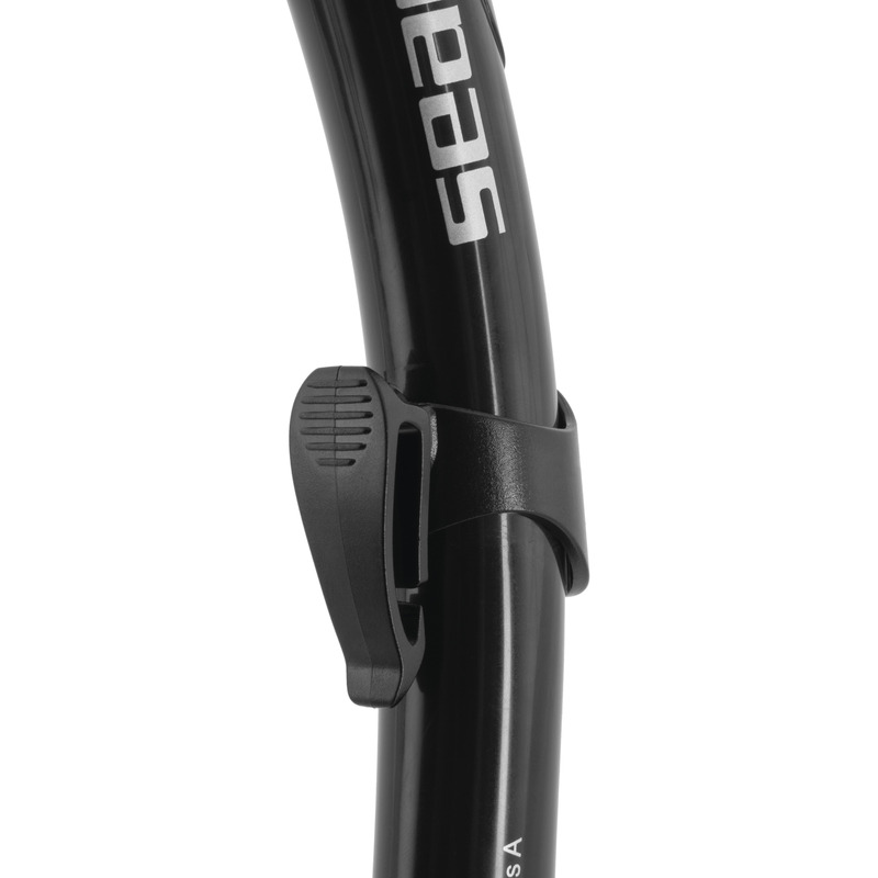 SEAC Reverse Dry snorkelēšanas caurule ​​ar Dry-Top sistēmu un attīrīšanas vārstu S/BL - Balta