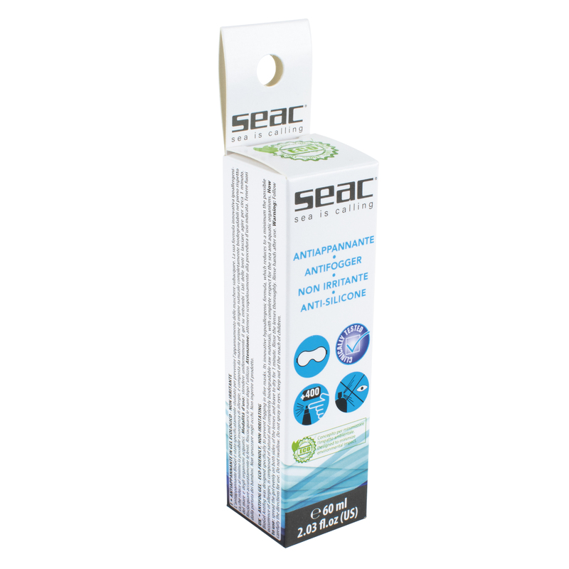 SEAC Bio Gel Anti-fog 60ml spray for diving masks, snorkeling masks and swimming goggles