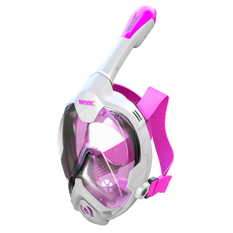 SEAC Fun Full Face snorkelling mask - Size XS/S - White/Pink