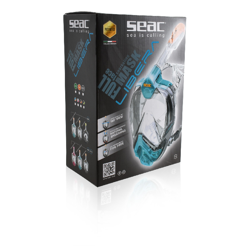 SEAC Libera Fullface snorkelling mask - Size S/M - Pink